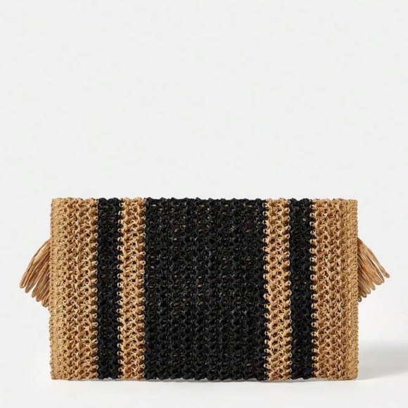 Fringe Decor Envelope Woven Bag - Picture 16 of 16